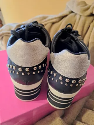 Sneakers alte Tata n.38 nere/argento