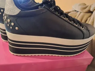 Sneakers alte Tata n.38 nere/argento