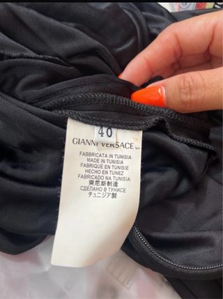 Vestido Versace Negro
