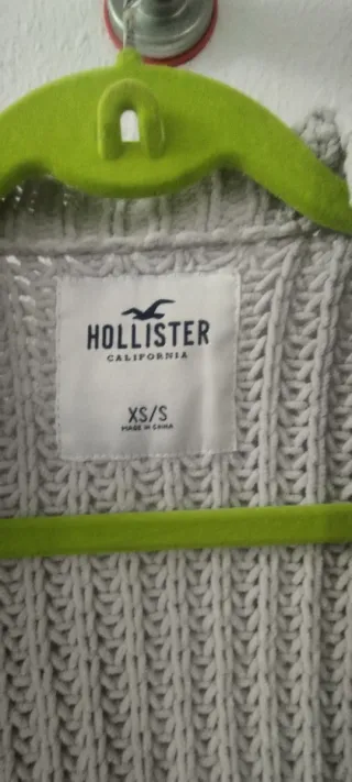 Cárdigan Hollister Gris