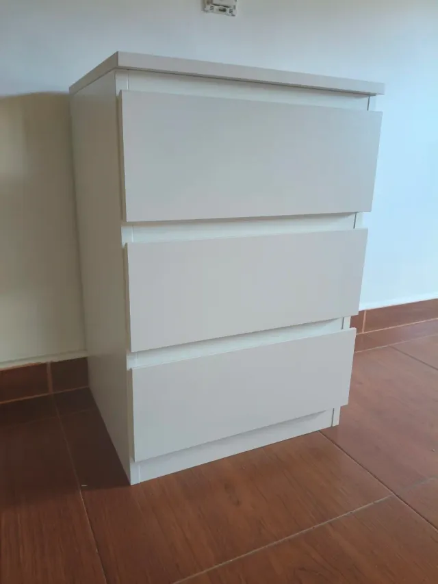 Mesitas de noche blanco nube