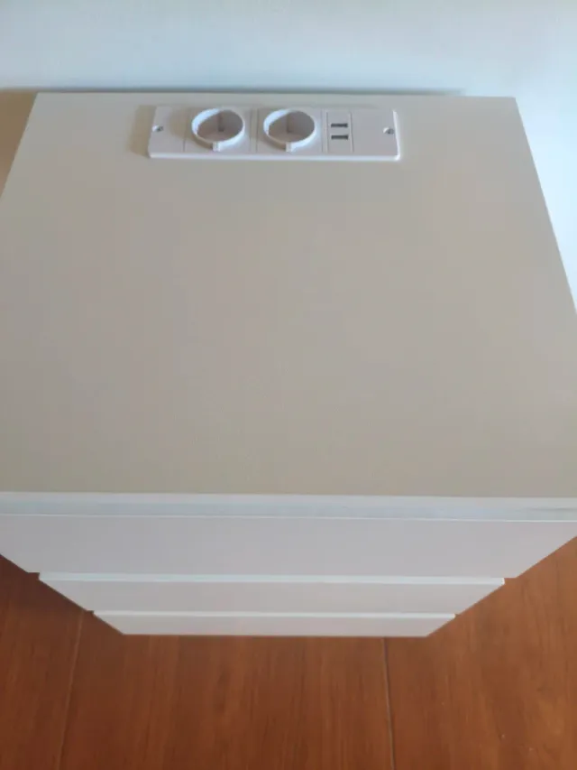 Mesitas de noche blanco nube