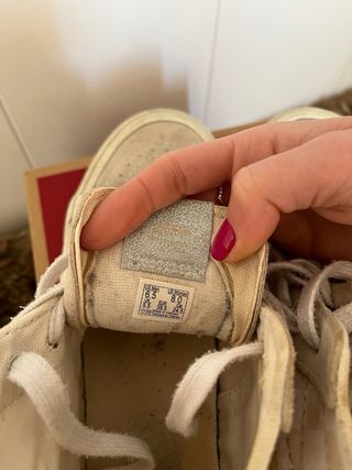 Zapatillas Vans Altas Beige y Amarillas