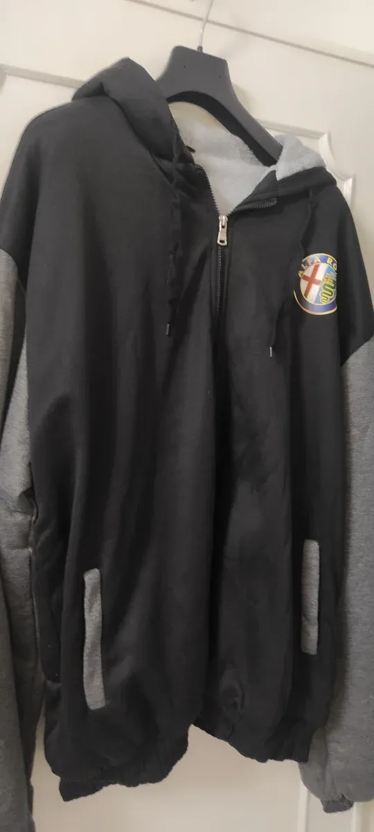 Giacca Uomo Alfa Romeo Nera e Grigia