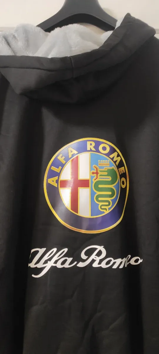 Giacca Uomo Alfa Romeo Nera e Grigia