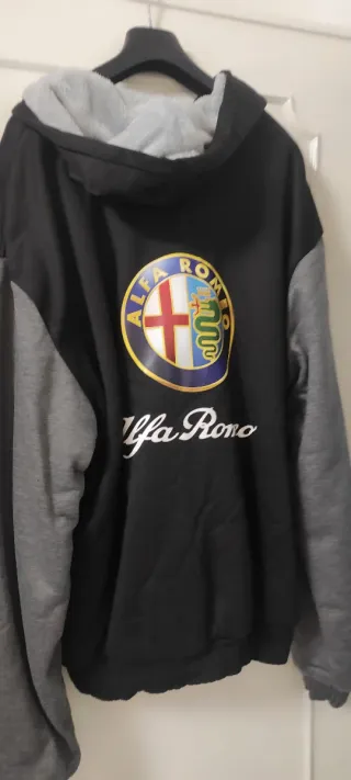 Giacca Uomo Alfa Romeo Nera e Grigia