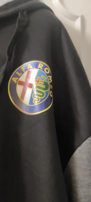 Giacca Uomo Alfa Romeo Nera e Grigia