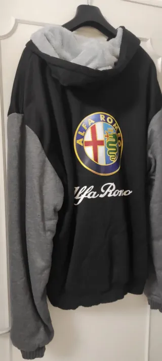 Giacca Uomo Alfa Romeo Nera e Grigia