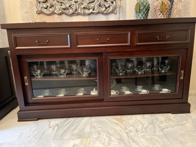 Divano in pelle a 2 posti marrone