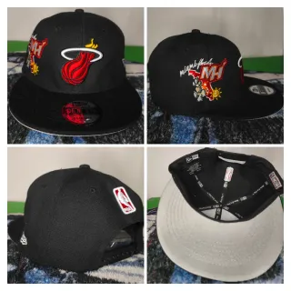 Gorra New Era Miami Heat Snapback Negra