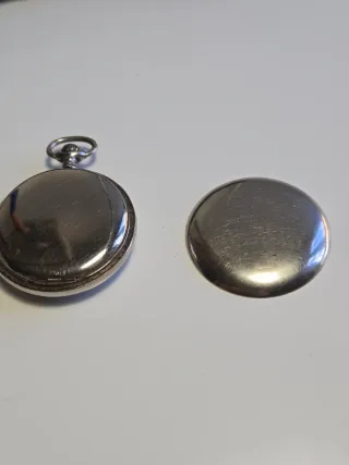 Reloj de bolsillo Longines plateado.5cm