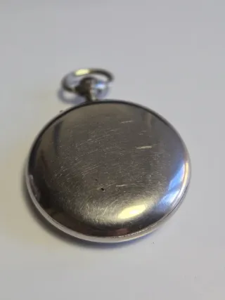 Reloj de bolsillo Longines plateado.5cm