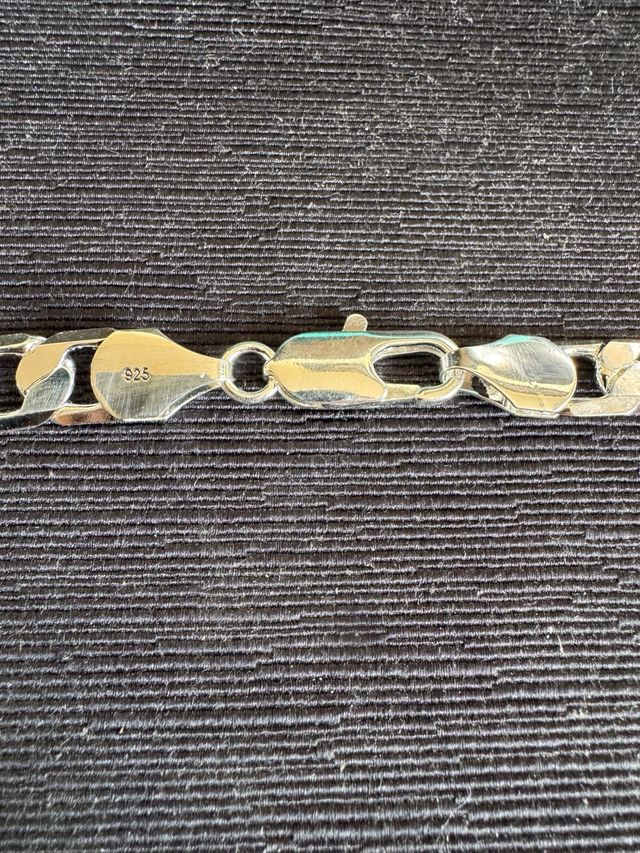 Cadena Cubana 925 Plata 12mm