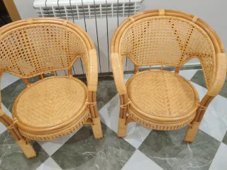 2 Sillones de bambú