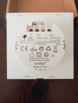 Interruttore per tende LoraTap bianco