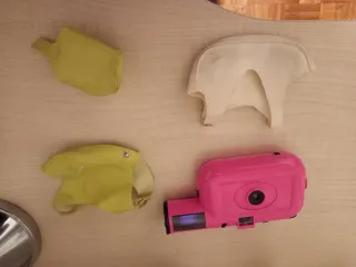 Cámara fotográfica rosa