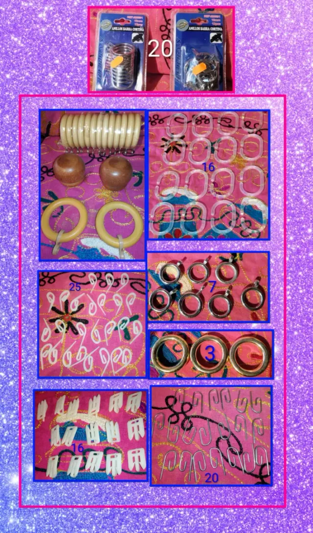 ACCESORIOS PARA CORTINAS,CANTIDAD EN FOTOS:1X0,05€
