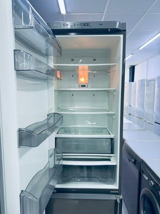 Nevera combi acero inoxidable