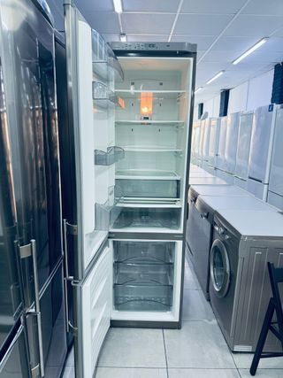 Nevera combi acero inoxidable