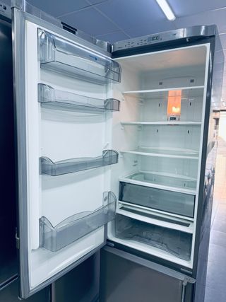 Nevera combi acero inoxidable