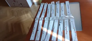 Pulseras de plata con abalorios