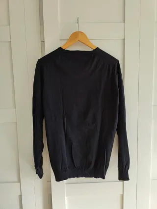 Jersey Zara Man Algodón Azul Marino