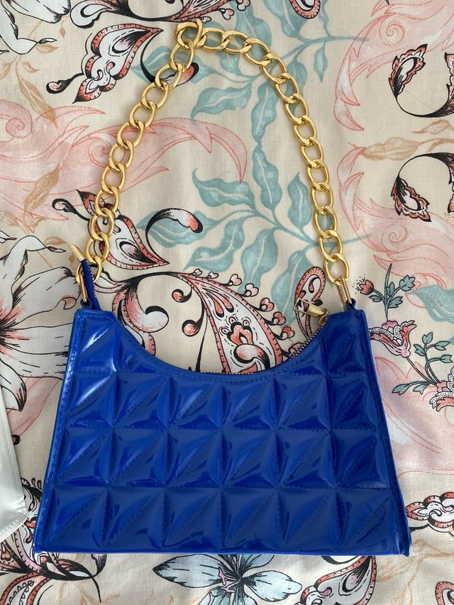 Bolso Blanco y azul