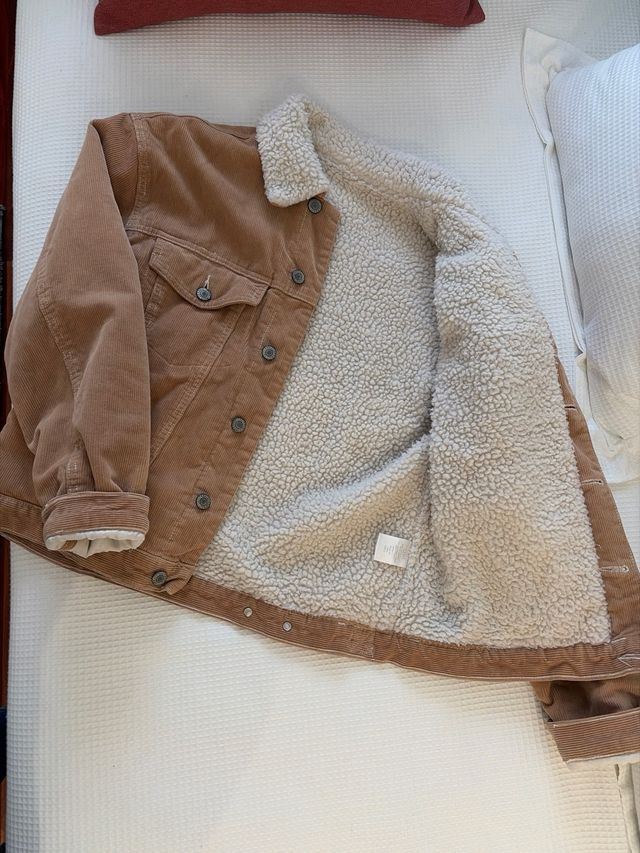 Cazadora de pana forrada