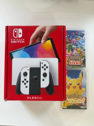 Nintendo Switch OLED + 2 Juegos Pokémon