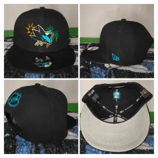 Gorra New Era Snapback NHL Sharks Negra