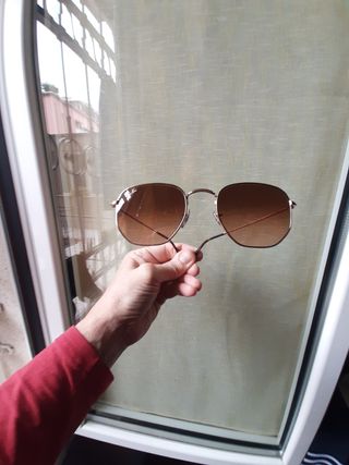 Occhiali da sole Ray-Ban oro rosa