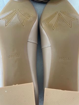 Zapatos de tacón beige mujer talla 42