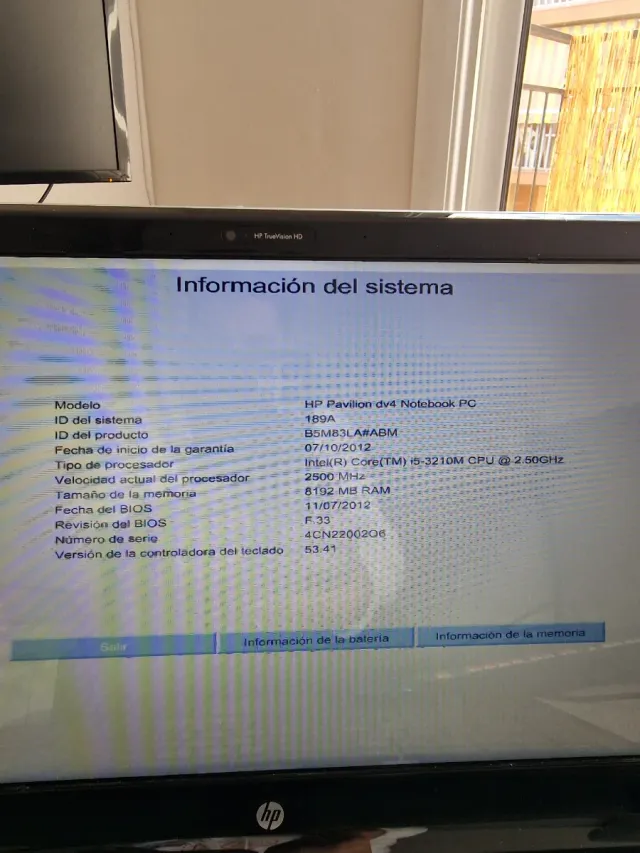 HP Pavilion dv4 Portátil i5, 8gb ram
