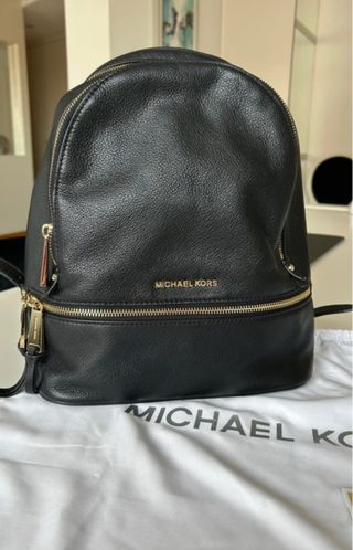 Mochila Michael Kors Piel Negra Original