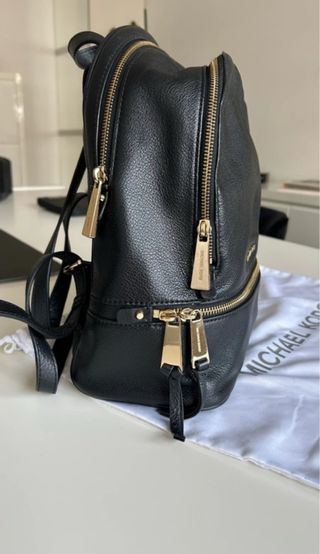 Mochila Michael Kors Piel Negra Original