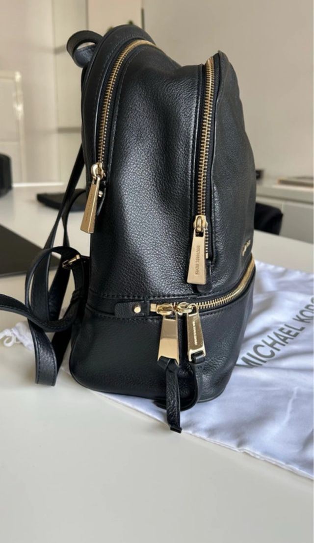 Mochila Michael Kors Piel Negra Original