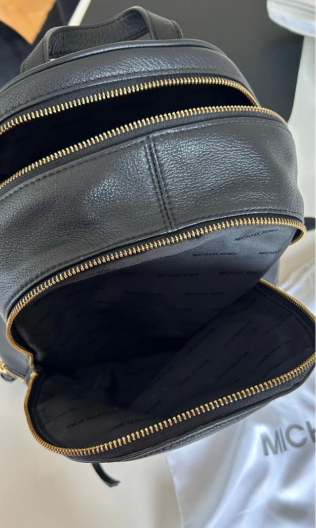 Mochila Michael Kors Piel Negra Original