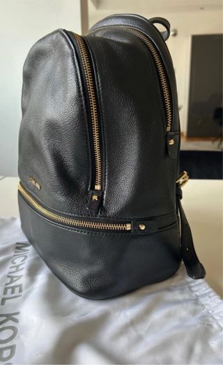 Mochila Michael Kors Piel Negra Original