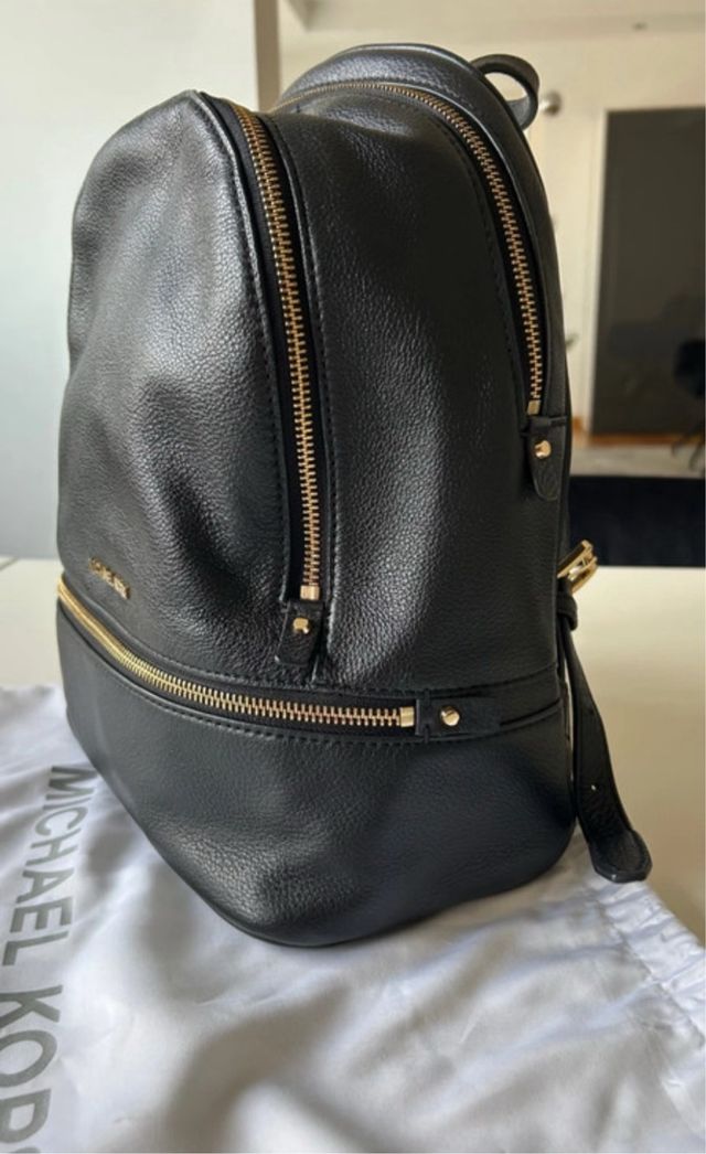 Mochila Michael Kors Piel Negra Original