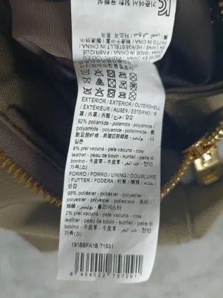 Bolso Bimba y Lola Nylon Verde Militar