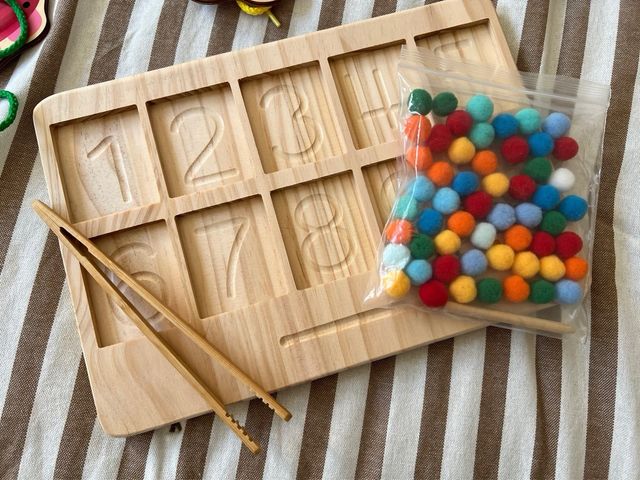 Pack Juego Ensarte y Tablero Numérico Montessori