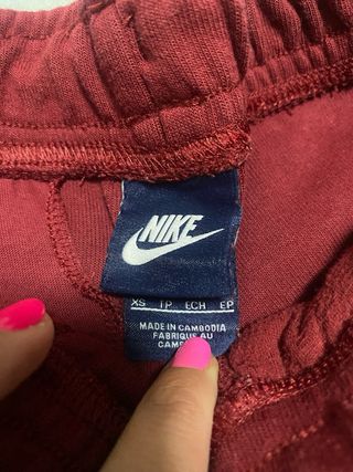 Pantalón chándal Nike Talla XS Rojo