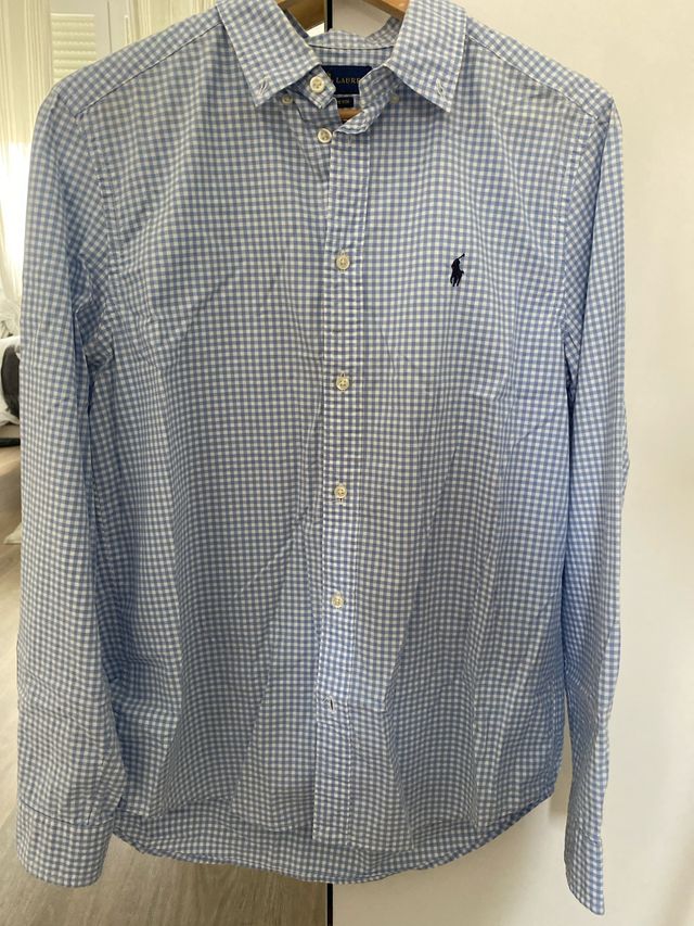 Camisa Polo Ralph Lauren cuadros azul