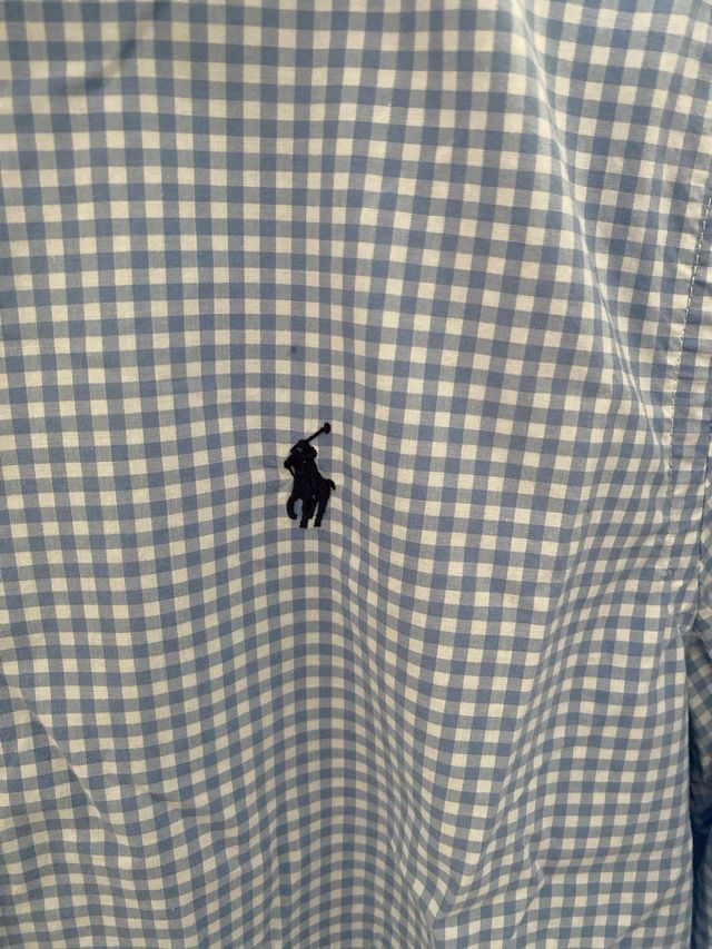 Camisa Polo Ralph Lauren cuadros azul