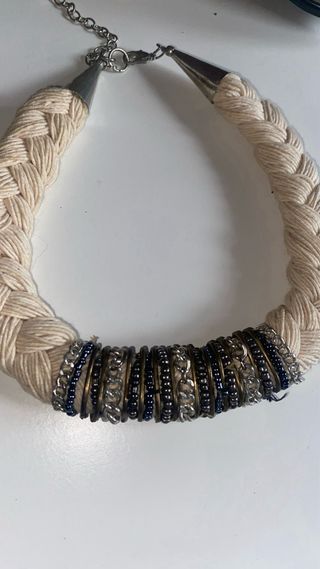 Lote 5 Collares Plata y Turquesa