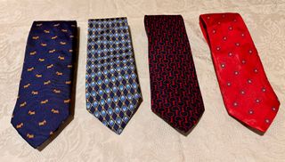 Corbatas de seda.