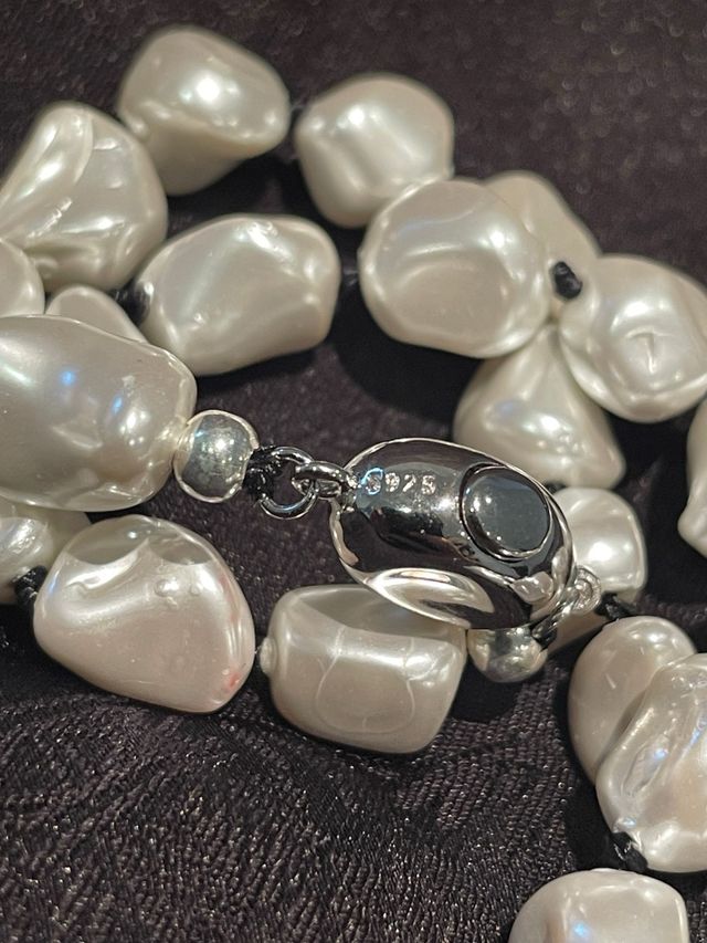 Collar Perlas Naturales y Plata 925