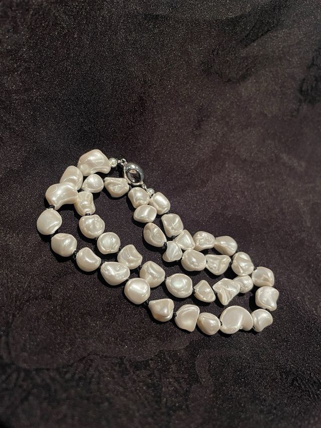 Collar Perlas Naturales y Plata 925