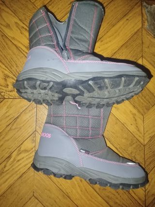 Botas KangaROOS Nieve Agua Gris Rosa