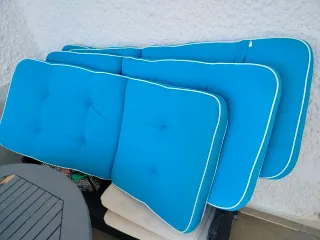 Juego de 4 sillas de jardín cn respaldo reclinable